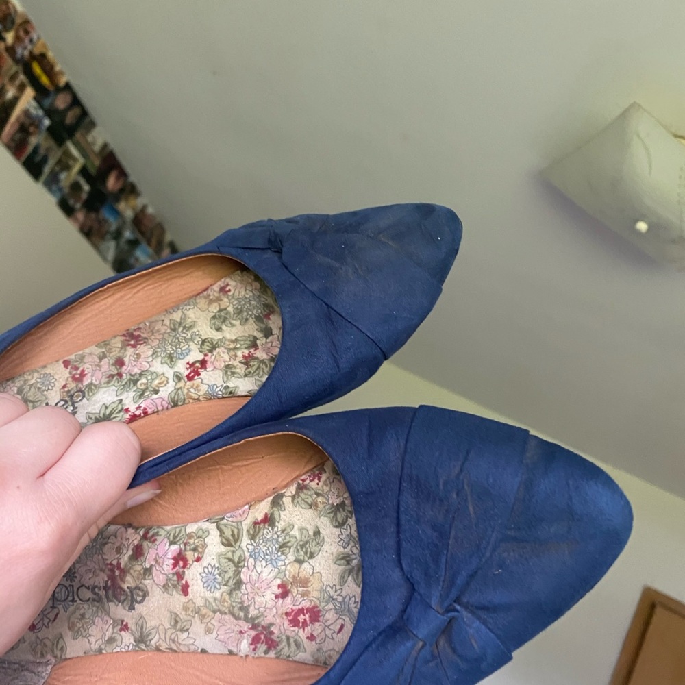 Blue flats